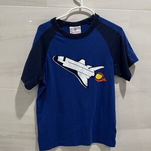 Hanna Andersson Navy & Royal Blue Space Shuttle Tee